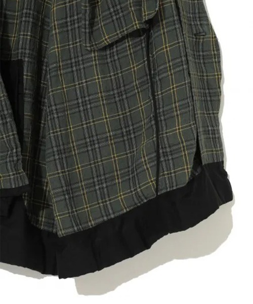 UNDERCOVER（アンダーカバー）の「【UNDERCOVER】UC1F4302　チェックシャツコート（ダウンジャケット/コート・メンズ・グリーン・3）」の5枚目の写真