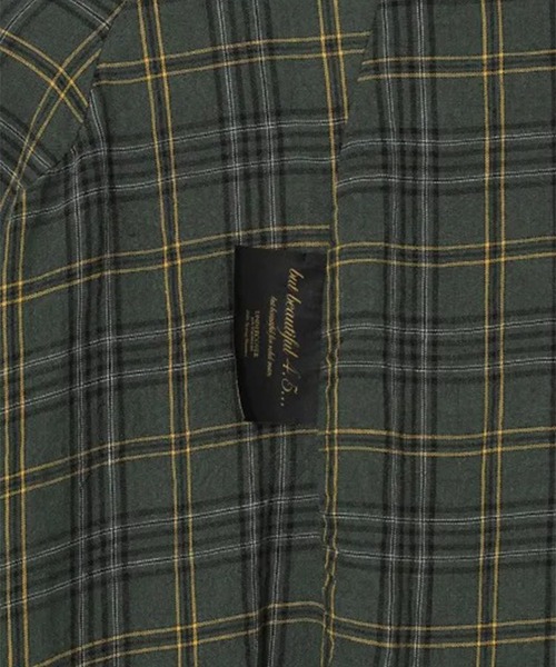 UNDERCOVER（アンダーカバー）の「【UNDERCOVER】UC1F4302　チェックシャツコート（ダウンジャケット/コート・メンズ・グリーン・3）」の6枚目の写真