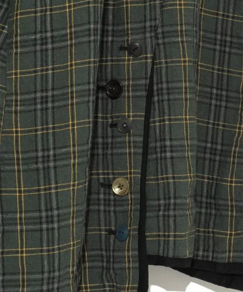 UNDERCOVER（アンダーカバー）の「【UNDERCOVER】UC1F4302　チェックシャツコート（ダウンジャケット/コート・メンズ・グリーン・3）」の7枚目の写真