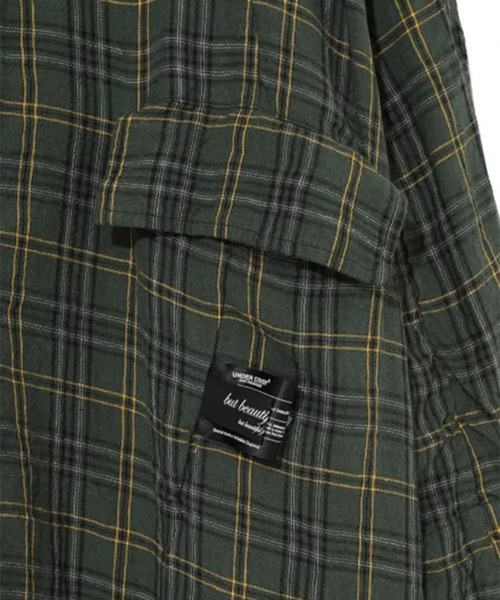UNDERCOVER（アンダーカバー）の「【UNDERCOVER】UC1F4302　チェックシャツコート（ダウンジャケット/コート・メンズ・グリーン・3）」の2枚目の写真