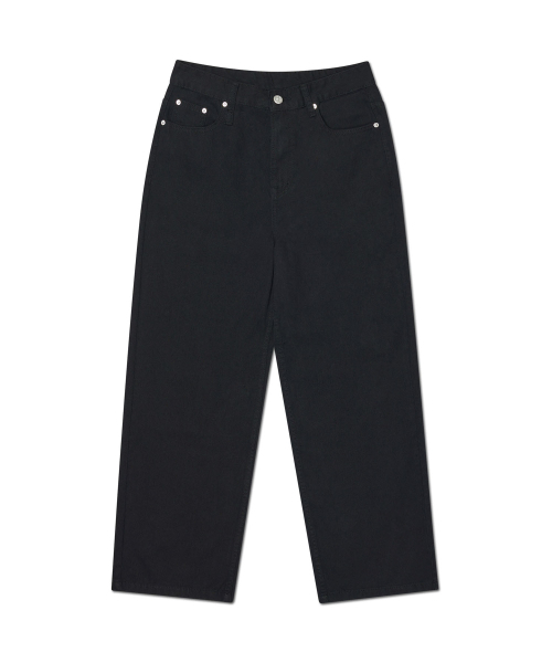 NOMANUAL(NOMANUAL)の「ROOMY LOOSE COTTON PANTS - BLACK(その他パンツ・レディース・その他・SMALL/MEDIUM/LARGE/X-LARGE)」の1枚目の写真