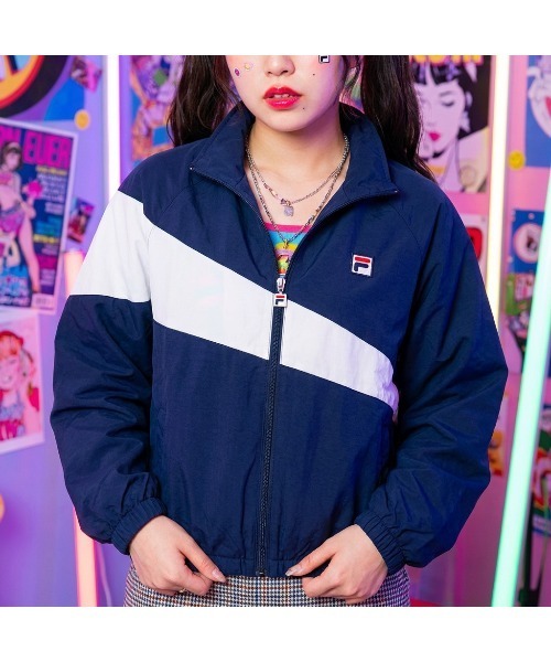 FILA｜フィラ（レディース）のナイロンジャケット（ブルー・ネイビー