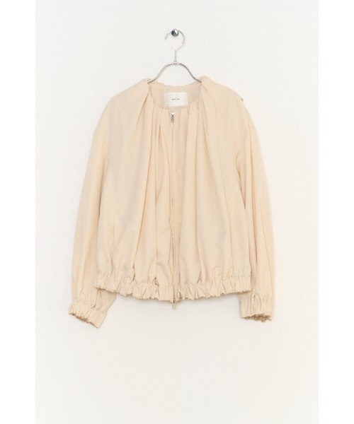Muel Chic（ミュエルシック）の「Cova blouson  コヴァブルゾン（ブルゾン・レディース・スカイブルー/ブラック/アイボリー・FREE）」の10枚目の写真