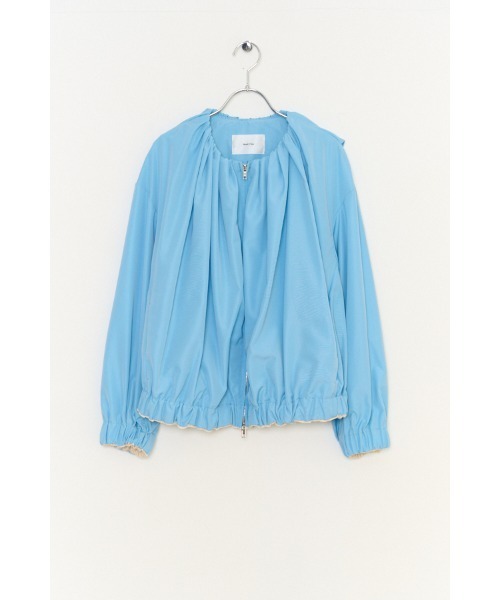 Muel Chic（ミュエルシック）の「Cova blouson  コヴァブルゾン（ブルゾン・レディース・スカイブルー/ブラック/アイボリー・FREE）」の9枚目の写真