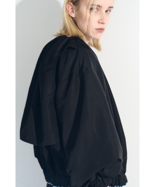 Muel Chic（ミュエルシック）の「Cova blouson  コヴァブルゾン（ブルゾン・レディース・スカイブルー/ブラック/アイボリー・FREE）」の12枚目の写真