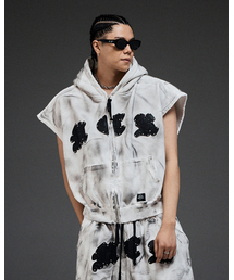 MWOONG（ムン）の「M.C.R. code stud zip-up vest HD IV（パーカー）」