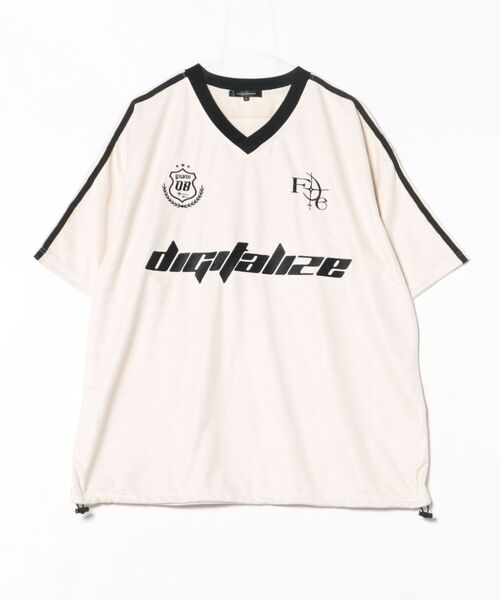 8(eight)(エイト)の「カットスウェードゲームシャツ(Tシャツ/カットソー・メンズ・ピンク/アイボリー/チャコールグレー・LARGE/SMALL/MEDIUM)」の2枚目の写真