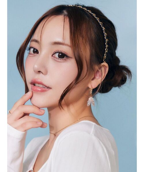 EATME（イートミー）の「ペタルモチーフピアス（ピアス（両耳用）・レディース・ゴールド・FREE）」の3枚目の写真