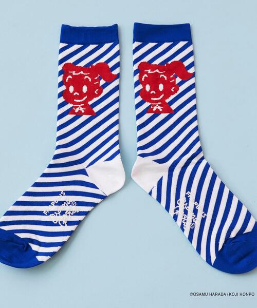 FRAPBOIS（フラボア）の「OSAMU GOODS ストライプソックス（ソックス/靴下・レディース・ブラック/ブルー/レッド・FREE）」の20枚目の写真