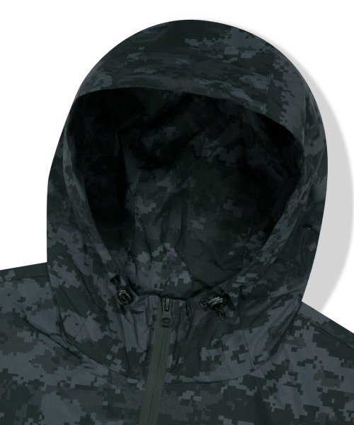 WKNDRS(ウィーキャンドース)の「DIGI CAMO WINDBREAKER (BLACK)(ナイロンジャケット・レディース・その他・MEDIUM/LARGE/X-LARGE)」の3枚目の写真