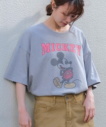 レディースのTシャツ/カットソー（グレー/灰色系・ビジュー