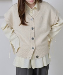 apres jour clair | 【apres jour clair】刺繍デザインニットベスト(ニット/セーター)