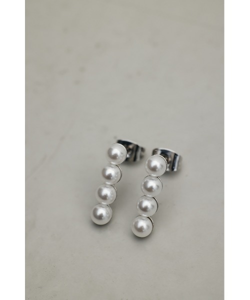 STYLEMIXER（スタイルミキサー）の「イミテーションパールピアス（ピアス（両耳用）・レディース・シルバー/ゴールド・FREE）」の6枚目の写真