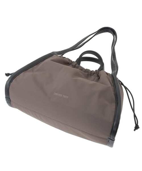CONVERSE TOKYO(コンバーストウキョウ)の「GATHERED HANDLE TOTE BAG(トートバッグ・レディース・ブラック/グレー・FREE)」の11枚目の写真
