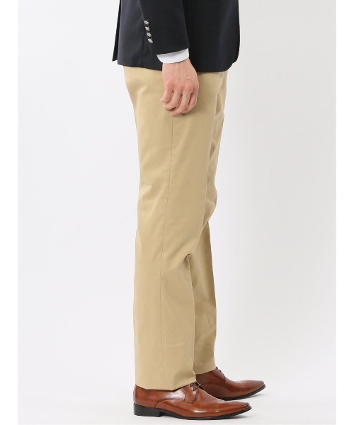 TAKA-Q(タカキュー)の「スラックス メンズ ビジネス パンツ ストレッチ ウォッシャブル スリム ノータック テーパード 綿混 チノ(チノパンツ・メンズ・ベージュ・S/MEDIUM/LARGE/X-LARGE/3L)」の5枚目の写真