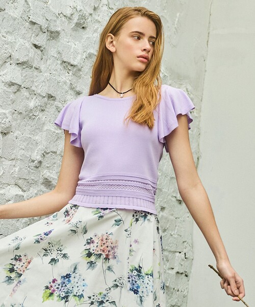 TOCCA（トッカ）の「PIXIE MAGIC ニットトップス（ニット/セーター・レディース・ライラック系/アイボリー系/スカイブルー系・SMALL/MEDIUM）」の3枚目の写真