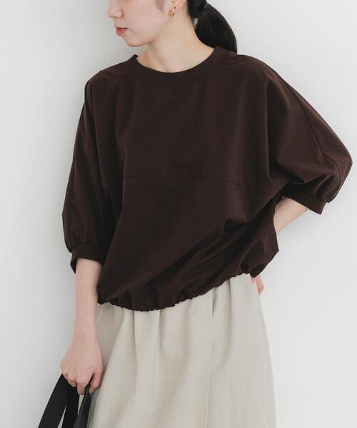 EKAL（エカル）の「『吸水速乾/通気性/軽量』DOT AIR SHORT-SLEEVE PULLOVER（Tシャツ/カットソー・レディース・ブラック/チャコールグレー/オレンジ系その他/ブラウン・ONE）」の3枚目の写真