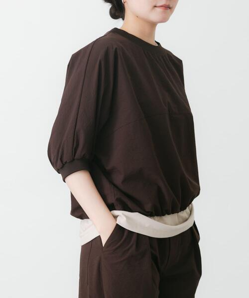EKAL（エカル）の「『吸水速乾/通気性/軽量』DOT AIR SHORT-SLEEVE PULLOVER（Tシャツ/カットソー・レディース・ブラック/チャコールグレー/オレンジ系その他/ブラウン・ONE）」の22枚目の写真