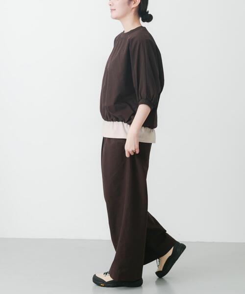 EKAL（エカル）の「『吸水速乾/通気性/軽量』DOT AIR SHORT-SLEEVE PULLOVER（Tシャツ/カットソー・レディース・ブラック/チャコールグレー/オレンジ系その他/ブラウン・ONE）」の21枚目の写真