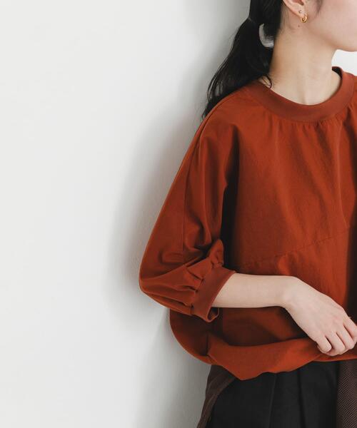 EKAL（エカル）の「『吸水速乾/通気性/軽量』DOT AIR SHORT-SLEEVE PULLOVER（Tシャツ/カットソー・レディース・ブラック/チャコールグレー/オレンジ系その他/ブラウン・ONE）」の18枚目の写真