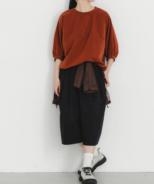 EKAL（エカル）の「『吸水速乾/通気性/軽量』DOT AIR SHORT-SLEEVE PULLOVER（Tシャツ/カットソー・レディース・ブラック/チャコールグレー/オレンジ系その他/ブラウン・ONE）」の14枚目の写真