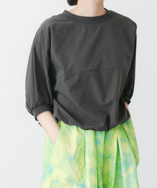 EKAL（エカル）の「『吸水速乾/通気性/軽量』DOT AIR SHORT-SLEEVE PULLOVER（Tシャツ/カットソー・レディース・ブラック/チャコールグレー/オレンジ系その他/ブラウン・ONE）」の6枚目の写真
