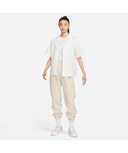 NIKE(ナイキ)の「NIKE/ナイキ AS W NSW MOD WVN SS TOP(シャツ/ブラウス・レディース・ホワイト/ブルー・S/XL/XS/M)」の3枚目の写真