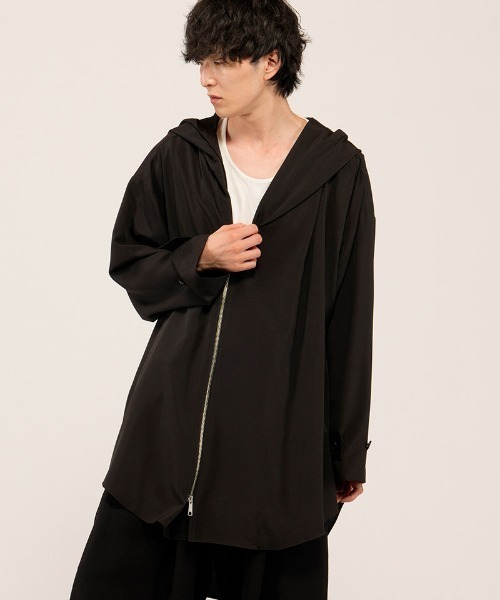 NO ID.(ノーアイディ)の「mj11496- ライダースZIPフードコート(458006-455C)(ライダースジャケット・メンズ・マルチ/ブラック/ブラック系その他・ONE SIZE)」の15枚目の写真