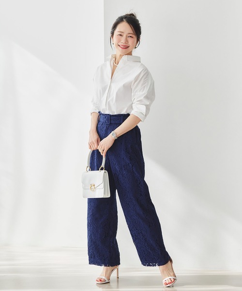 &BLOOM(アンドブルーム)の「総レース ワイドパンツ &BLOOM(アンドブルーム)(その他パンツ・レディース・ピンク/ネイビー・M/L)」の21枚目の写真