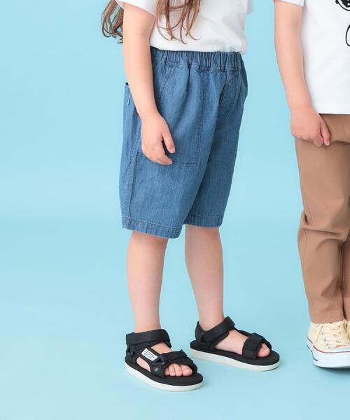 THE SHOP TK （ザ ショップ ティーケー ）の「デニム ショートパンツ（デニムパンツ・キッズ・ライトブルー/ネイビー・11/12/13/14/15 /16）」の3枚目の写真