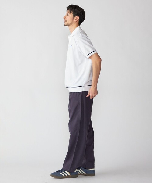 LACOSTE(ラコステ)の「【SHIPS別注】LACOSTE: シャンティイー トリム ポロシャツ(ポロシャツ・メンズ・ネイビー/ライトグリーン/ホワイト・3/2/6/5/4)」の4枚目の写真