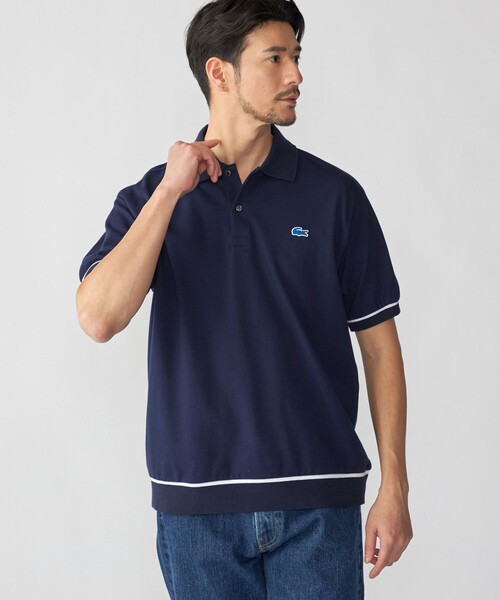 LACOSTE(ラコステ)の「【SHIPS別注】LACOSTE: シャンティイー トリム ポロシャツ(ポロシャツ・メンズ・ネイビー/ライトグリーン/ホワイト・3/2/6/5/4)」の14枚目の写真