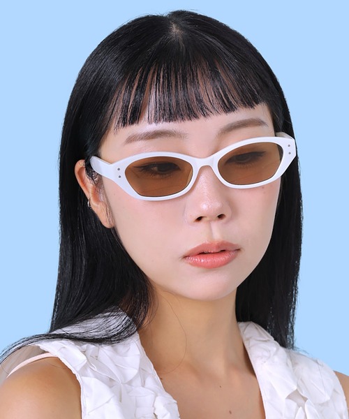 CONTROL FREAK / CTFK（コントロールフリーク）の「CONTROL FREAK(コントロールフリーク)フォックスサングラス（サングラス・レディース・ホワイト/ブラウン・FREE）」の2枚目の写真