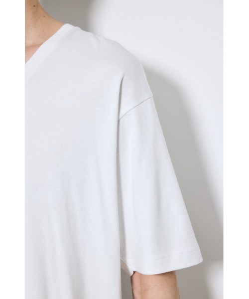 AZUL by moussy（アズールバイマウジー）の「超長綿フライスVネックTシャツ　半袖　春服　夏服　秋服　インナー（Tシャツ/カットソー・メンズ・ブラック/ホワイト/グレー・SMALL/MEDIUM/LARGE）」の12枚目の写真