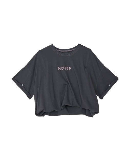 ELCHELE(エルチェレ)の「ELCHELE BROWSING TEE(Tシャツ/カットソー・レディース・ダークウッド/スミクロ/オフホワイト・FREE)」の12枚目の写真