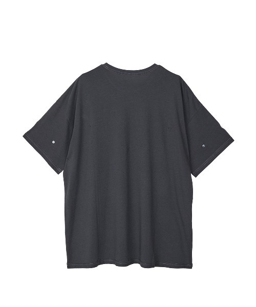 ELCHELE(エルチェレ)の「ELCHELE BROWSING TEE(Tシャツ/カットソー・レディース・ダークウッド/スミクロ/オフホワイト・FREE)」の11枚目の写真
