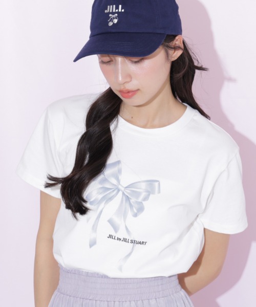 JILL by JILL STUART（ジルバイジルスチュアート）の「フォトジェニックリボンTシャツ（Tシャツ/カットソー・レディース・ブルー/ピンク/ホワイト系その他/ホワイト・FREE）」の15枚目の写真
