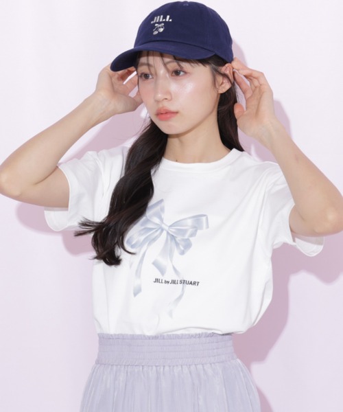 JILL by JILL STUART（ジルバイジルスチュアート）の「フォトジェニックリボンTシャツ（Tシャツ/カットソー・レディース・ブルー/ピンク/ホワイト系その他/ホワイト・FREE）」の17枚目の写真