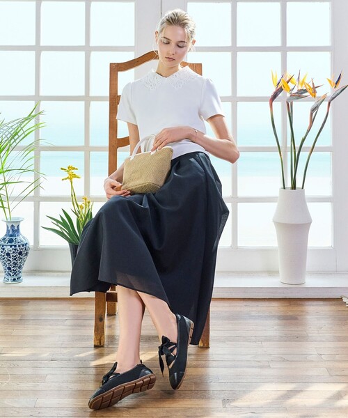 TOCCA（トッカ）の「SWEET CHANTILLY トップス（Tシャツ/カットソー・レディース・ブラック系/ピンク系/アイボリー系・SMALL/MEDIUM）」の5枚目の写真