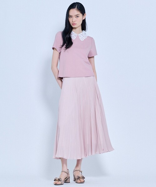 TOCCA（トッカ）の「SWEET CHANTILLY トップス（Tシャツ/カットソー・レディース・ブラック系/ピンク系/アイボリー系・SMALL/MEDIUM）」の8枚目の写真