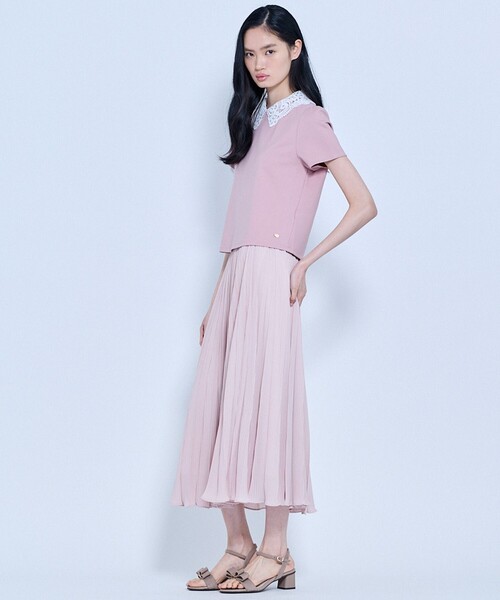 TOCCA（トッカ）の「SWEET CHANTILLY トップス（Tシャツ/カットソー・レディース・ブラック系/ピンク系/アイボリー系・SMALL/MEDIUM）」の10枚目の写真
