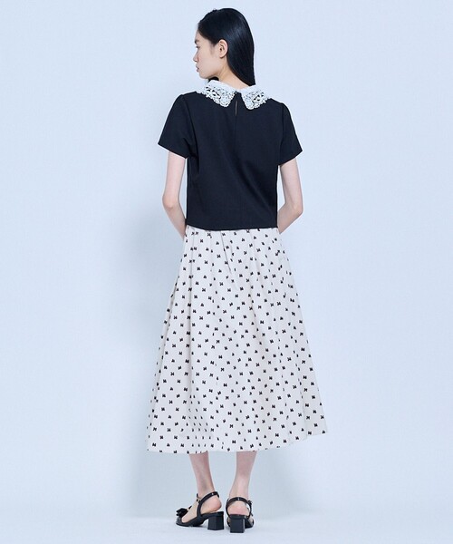 TOCCA（トッカ）の「SWEET CHANTILLY トップス（Tシャツ/カットソー・レディース・ブラック系/ピンク系/アイボリー系・SMALL/MEDIUM）」の14枚目の写真