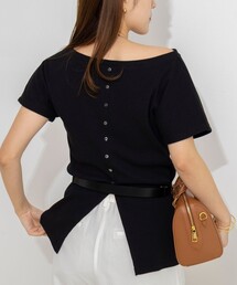 NOLLEY’S | ウォッシャブルスリット2WAYプルオーバー(Tシャツ/カットソー)