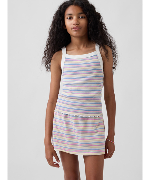 GAP(ギャップ)の「リブ スクエアネック タンクトップ (キッズ)(キャミソール・キッズ・ブラック/ライトブルー/マルチ・160cm/150cm/140cm/130cm/120cm/110cm)」の3枚目の写真