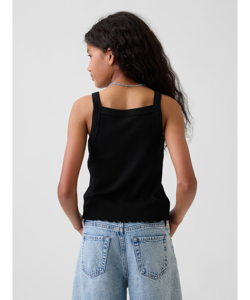 GAP(ギャップ)の「リブ スクエアネック タンクトップ (キッズ)(キャミソール・キッズ・ブラック/ライトブルー/マルチ・160cm/150cm/140cm/130cm/120cm/110cm)」の8枚目の写真
