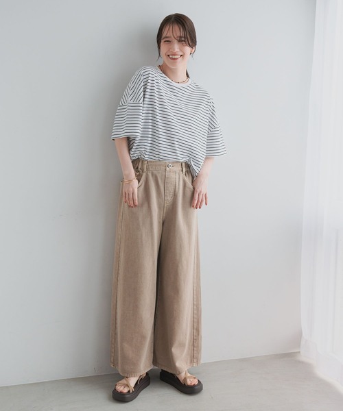 studio CLIP(スタディオクリップ)の「コットンコクーンTシャツ(Tシャツ/カットソー・レディース・オフホワイト/その他1/ラベンダー/ピンク/スモーク・MEDIUM/LARGE)」の9枚目の写真