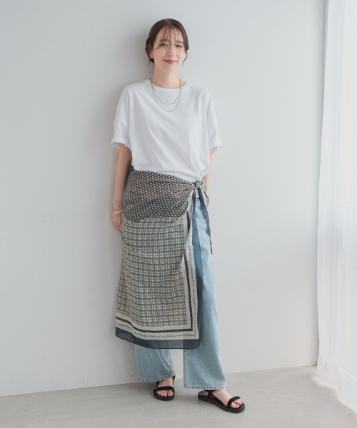 studio CLIP(スタディオクリップ)の「コットンコクーンTシャツ(Tシャツ/カットソー・レディース・オフホワイト/その他1/ラベンダー/ピンク/スモーク・MEDIUM/LARGE)」の12枚目の写真