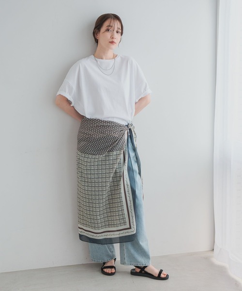 studio CLIP(スタディオクリップ)の「コットンコクーンTシャツ(Tシャツ/カットソー・レディース・オフホワイト/その他1/ラベンダー/ピンク/スモーク・MEDIUM/LARGE)」の13枚目の写真