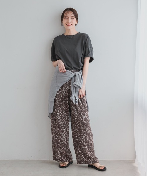 studio CLIP(スタディオクリップ)の「コットンコクーンTシャツ(Tシャツ/カットソー・レディース・オフホワイト/その他1/ラベンダー/ピンク/スモーク・MEDIUM/LARGE)」の16枚目の写真