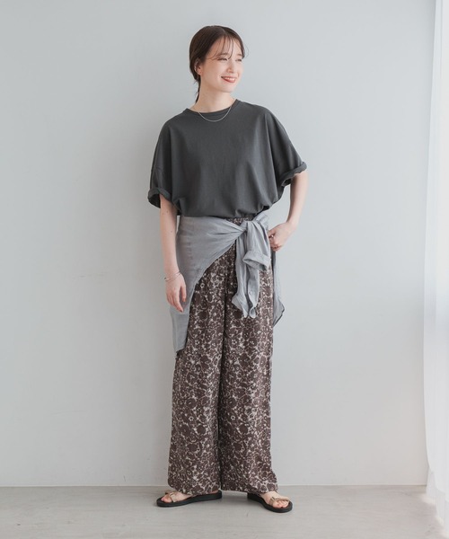 studio CLIP(スタディオクリップ)の「コットンコクーンTシャツ(Tシャツ/カットソー・レディース・オフホワイト/その他1/ラベンダー/ピンク/スモーク・MEDIUM/LARGE)」の17枚目の写真